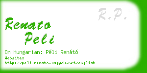 renato peli business card